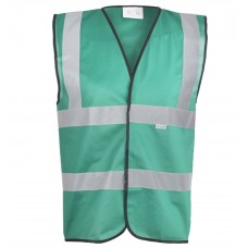 Hi Visibility Reflective Bottle Green Vests RSW199BG