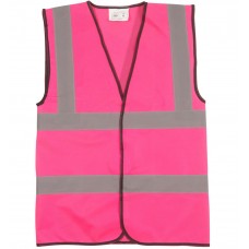 Hi Visibility Reflective Hot Pink Vests RSW199HP